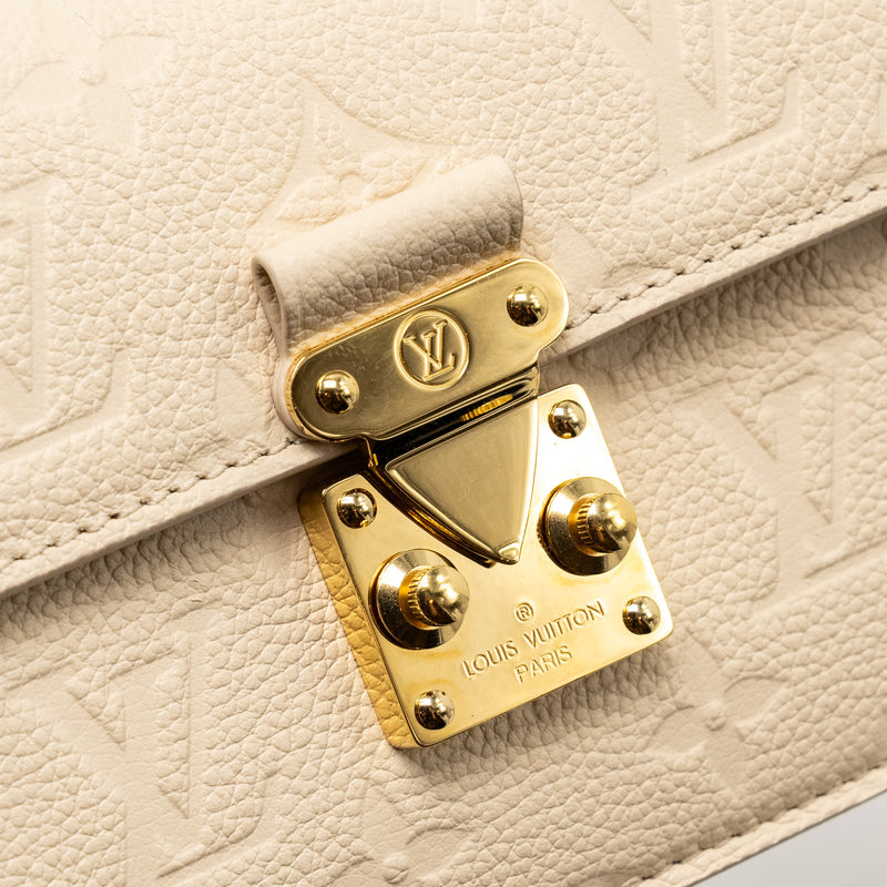 Louis Vuitton Wallet On Chain Métis Monogram Empreinte Cream GHW