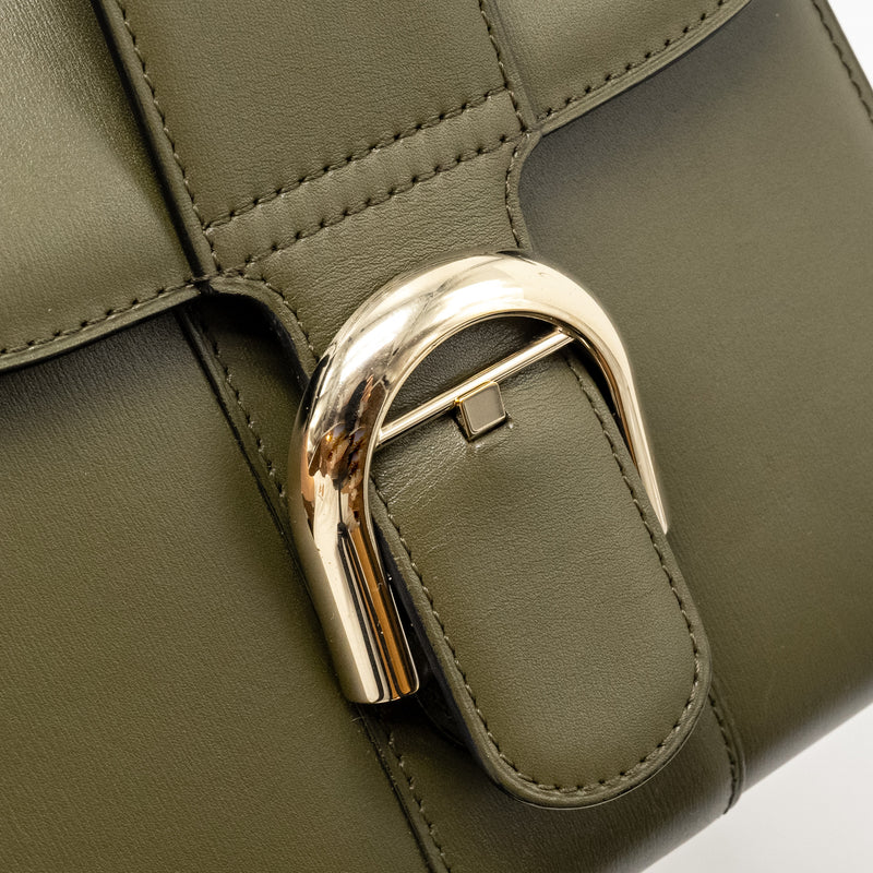 Delvaux Mini Brilliant Bag Calfskin Olive LGHW