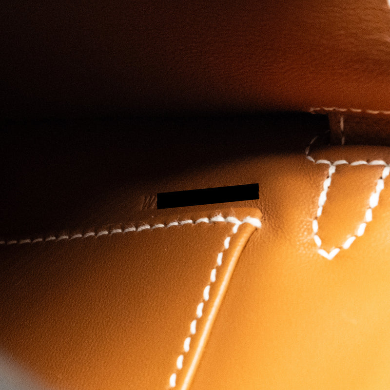 Hermes Mini Kelly II Epsom Gold GHW Stamp W