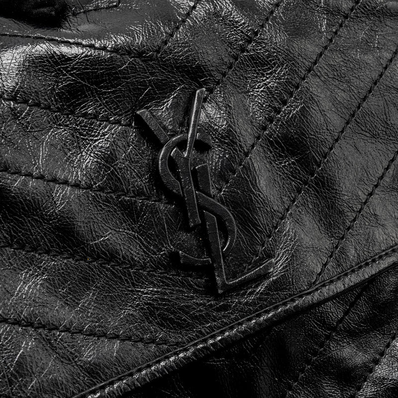 Saint Laurent Medium Niki Calfskin Black Ruthenium Hardware