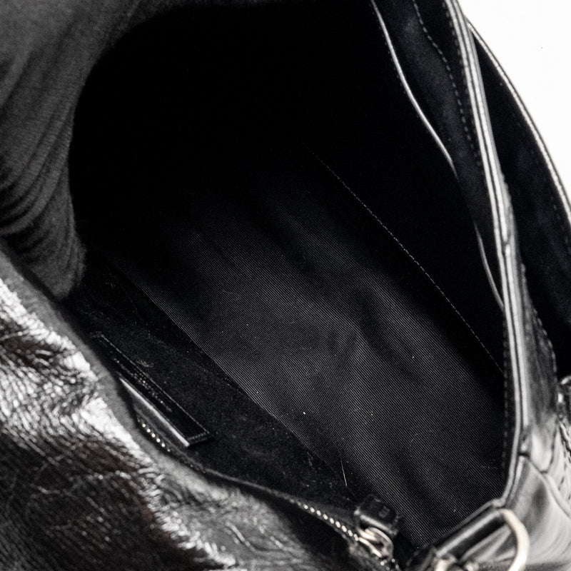 Saint Laurent Medium Niki Calfskin Black Ruthenium Hardware