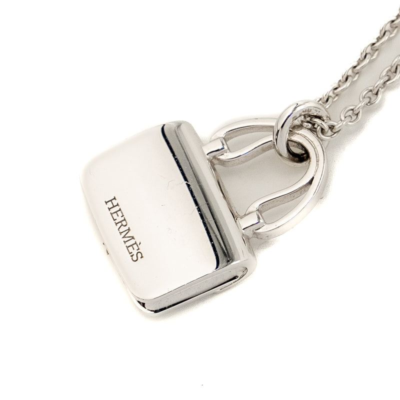 Hermes Amulette Constance Pendant White Gold, Diamonds
