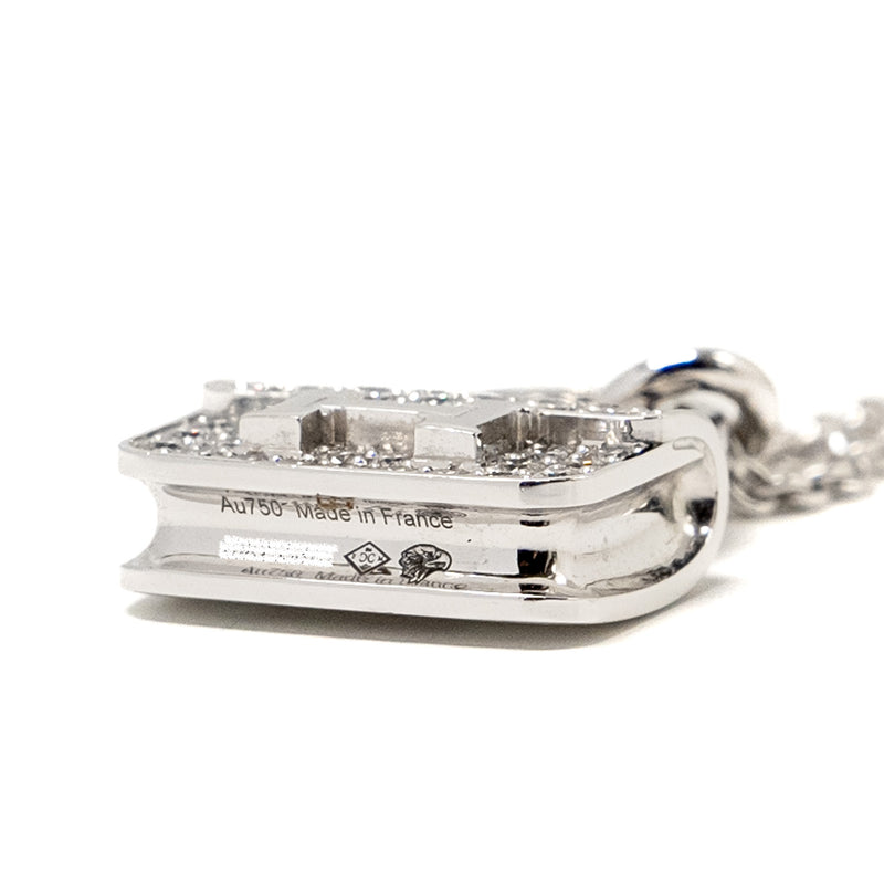 Hermes Amulette Constance Pendant White Gold, Diamonds