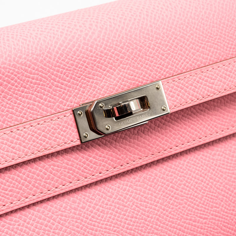 Hermes Kelly To Go Epsom 1Q Rose Confetti SHW Stamp Z