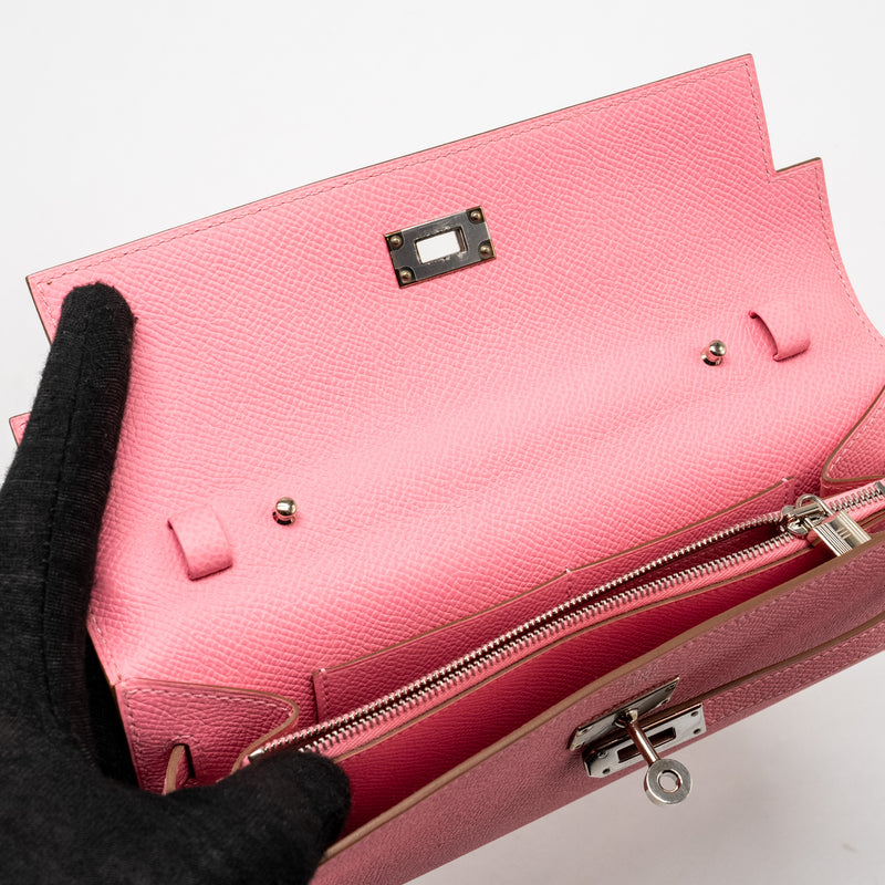 Hermes Kelly To Go Epsom 1Q Rose Confetti SHW Stamp Z
