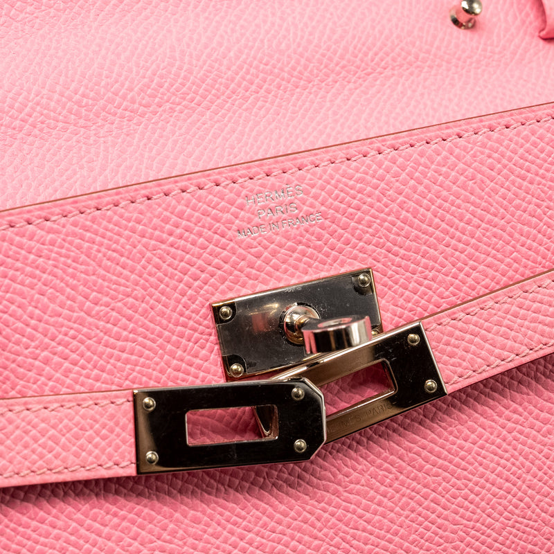 Hermes Kelly To Go Epsom 1Q Rose Confetti SHW Stamp Z