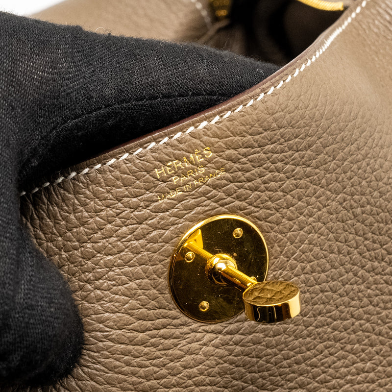Hermes Lindy 26 Clemence Etoupe GHW Stamp U