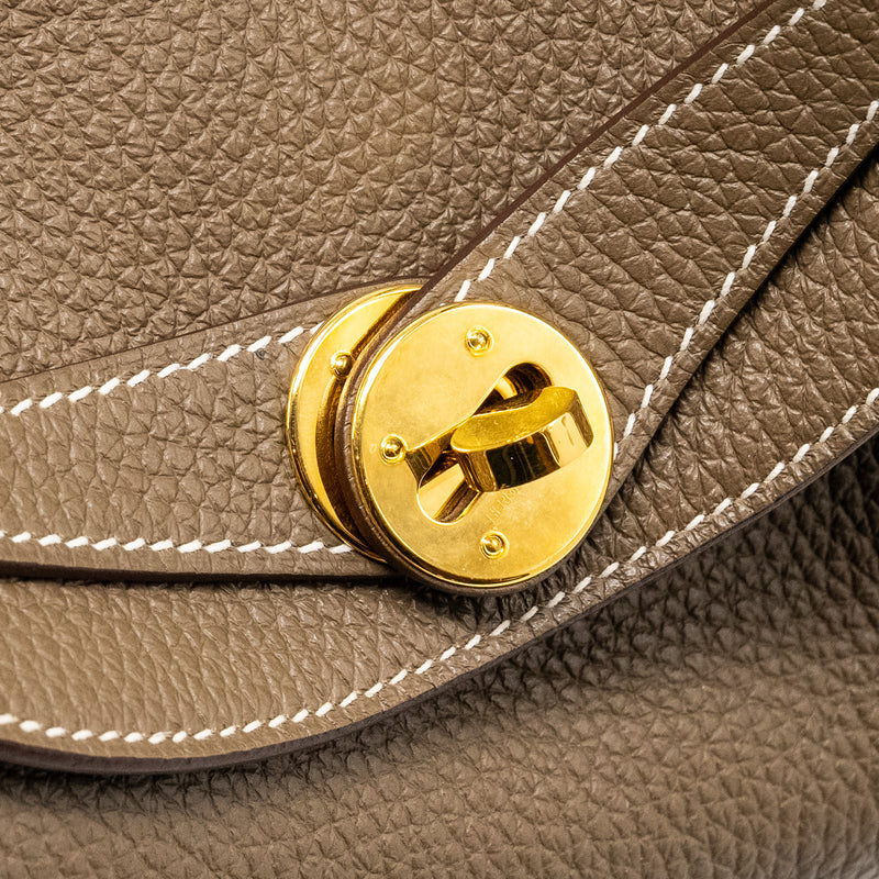 Hermes Lindy 26 Clemence Etoupe GHW Stamp U