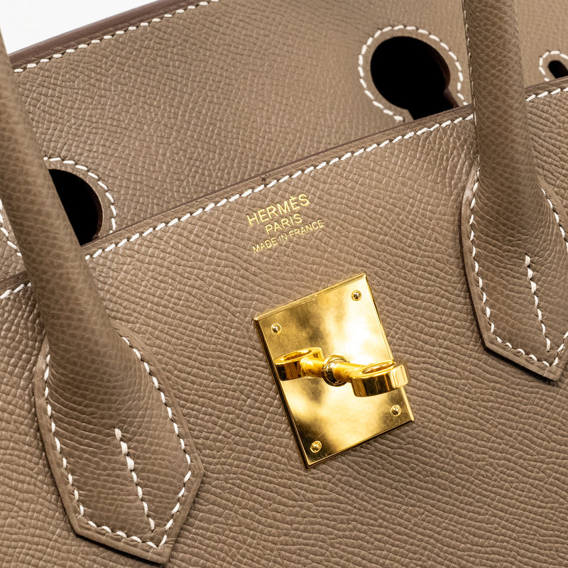 Hermes Birkin 30 Sellier Epsom Etoupe GHW Stamp U