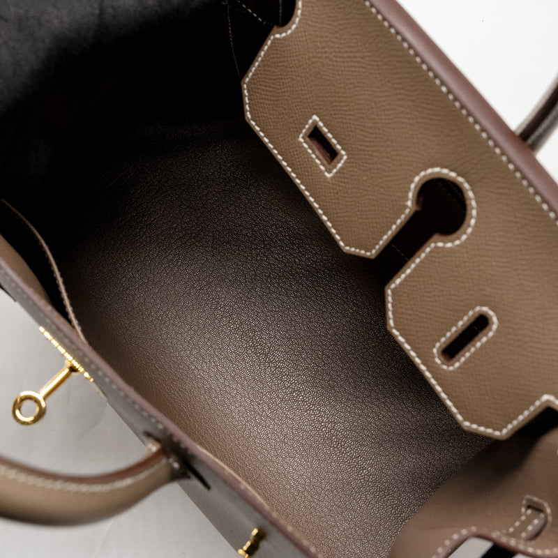Hermes Birkin 30 Sellier Epsom Etoupe GHW Stamp U