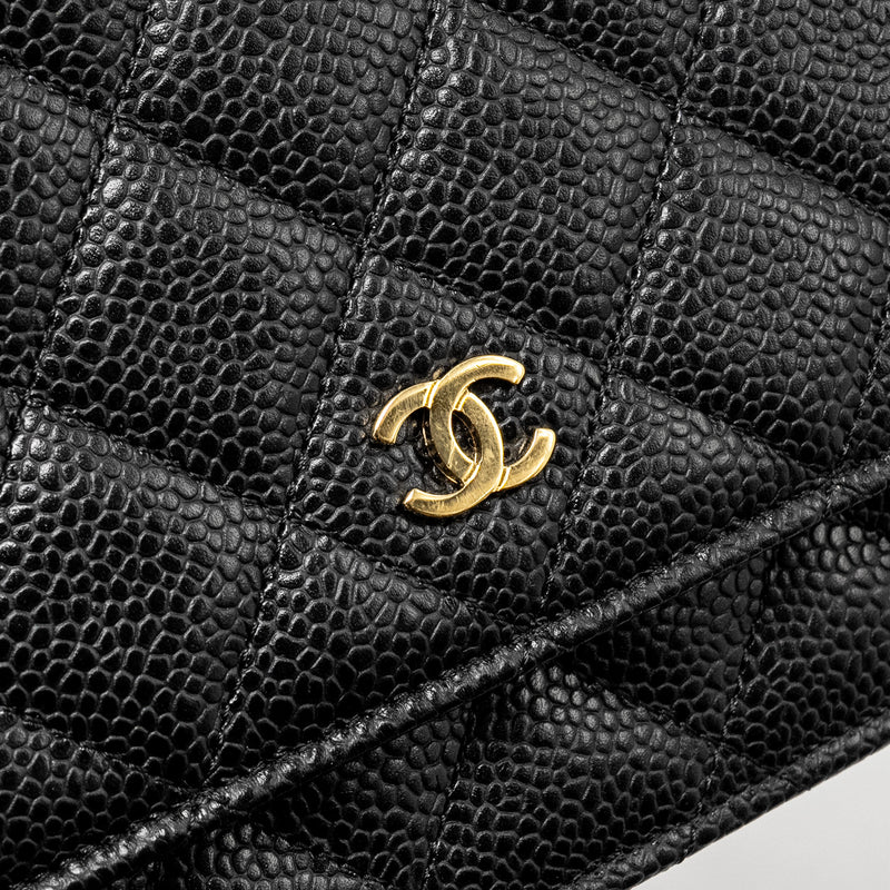 Chanel Classic Wallet on Chain Caviar Black GHW