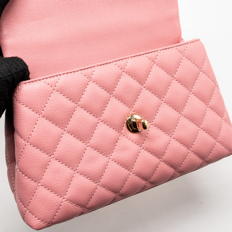 Chanel Small Coco Handle Caviar Pink LGHW