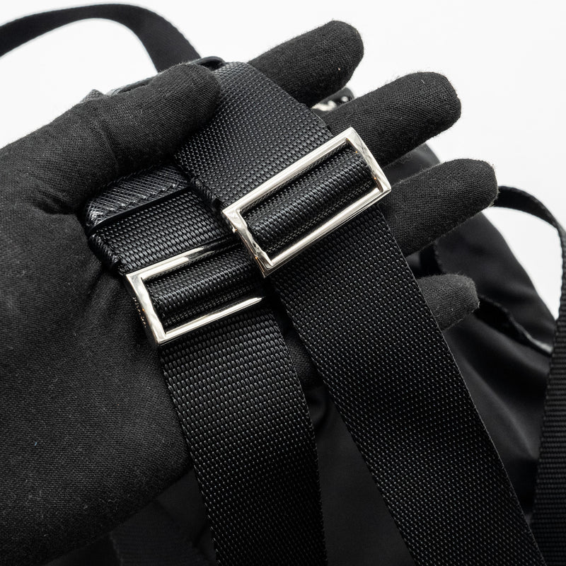 PRADA Small Re-Nylon Backpack Black SHW