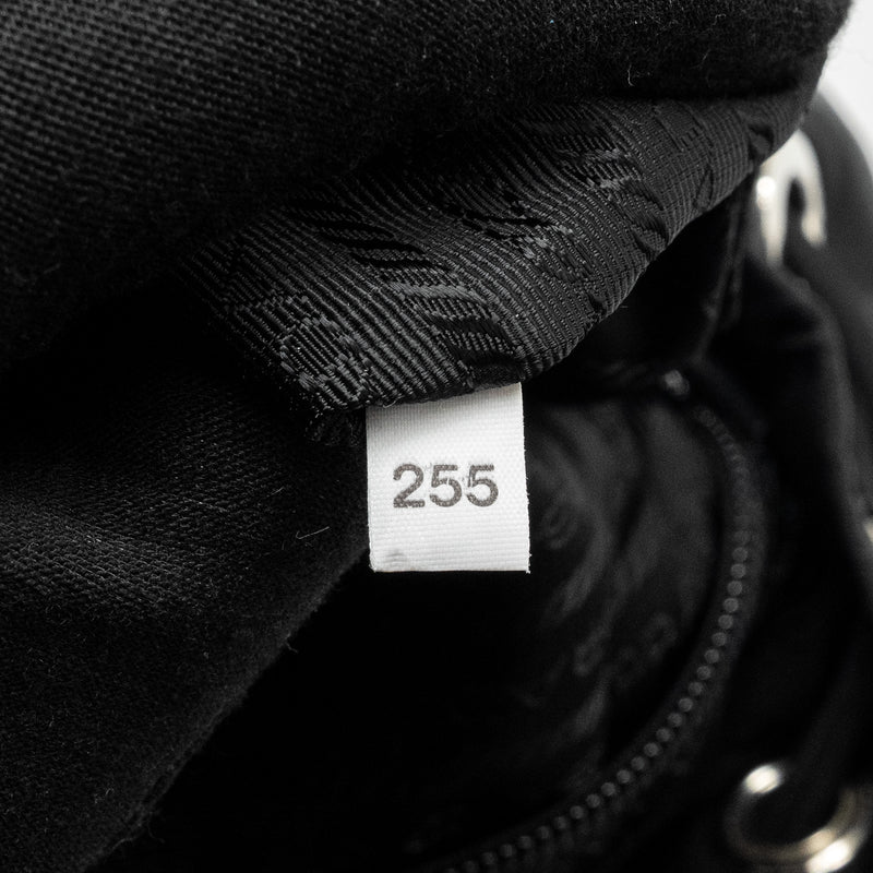 PRADA Small Re-Nylon Backpack Black SHW