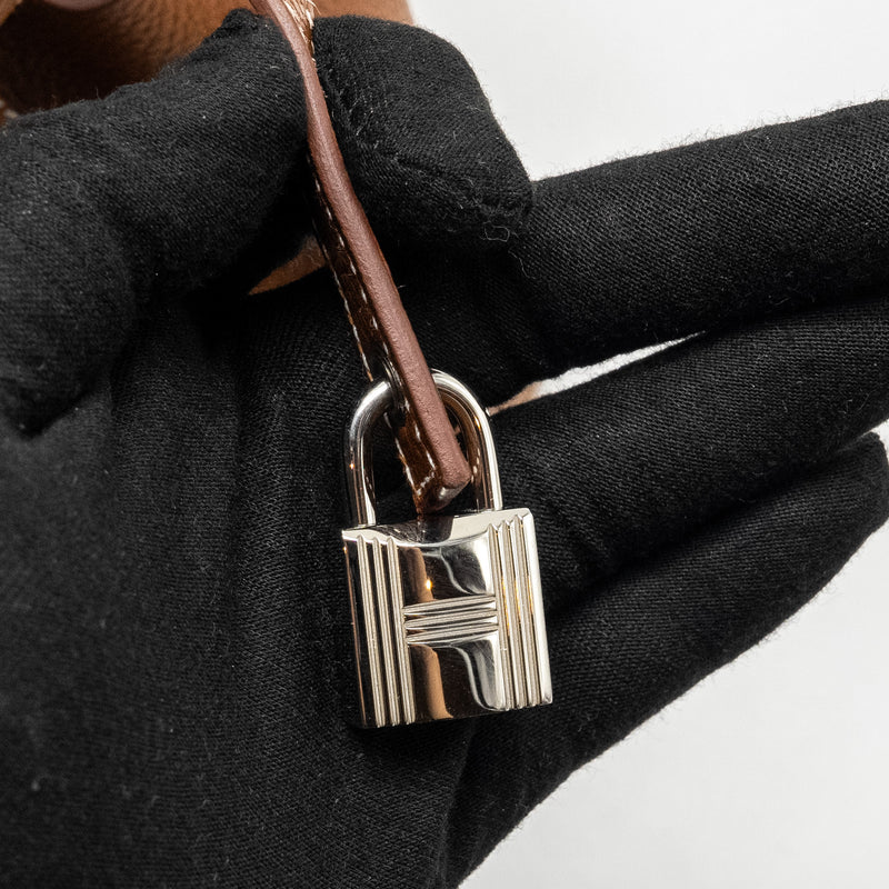 HERMES Picotin 18 Lock Bag Barenia Faubourg Fauve SHW Stamp U