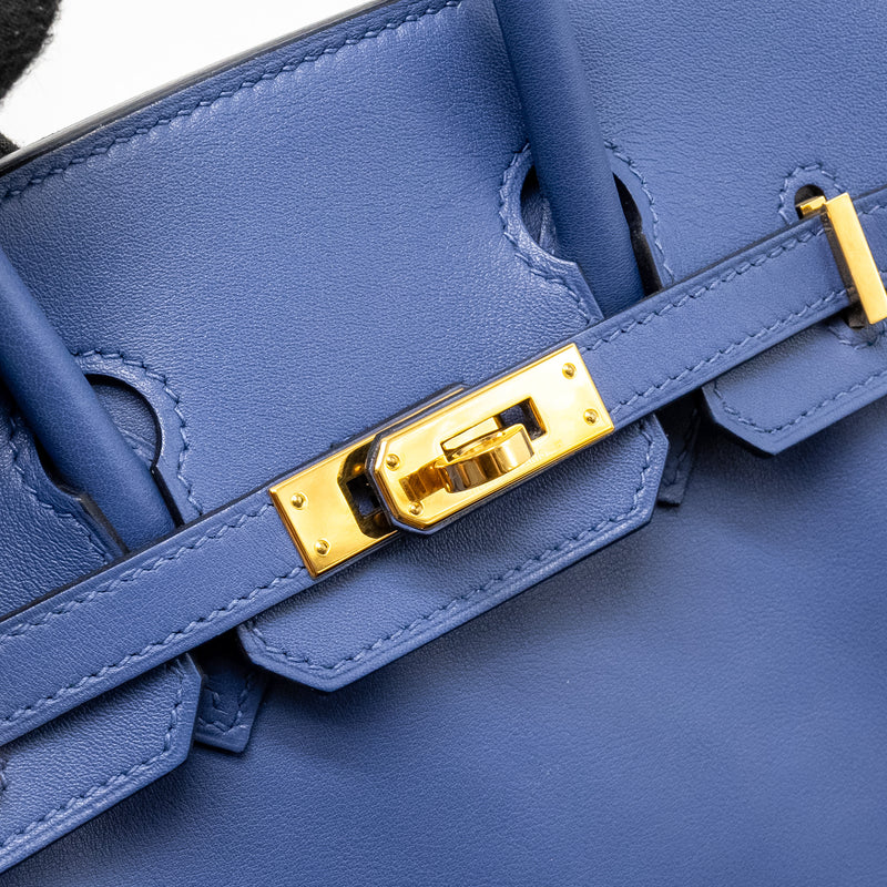 Hermes Birkin 25 Swift Blue Brighton GHW Stamp C