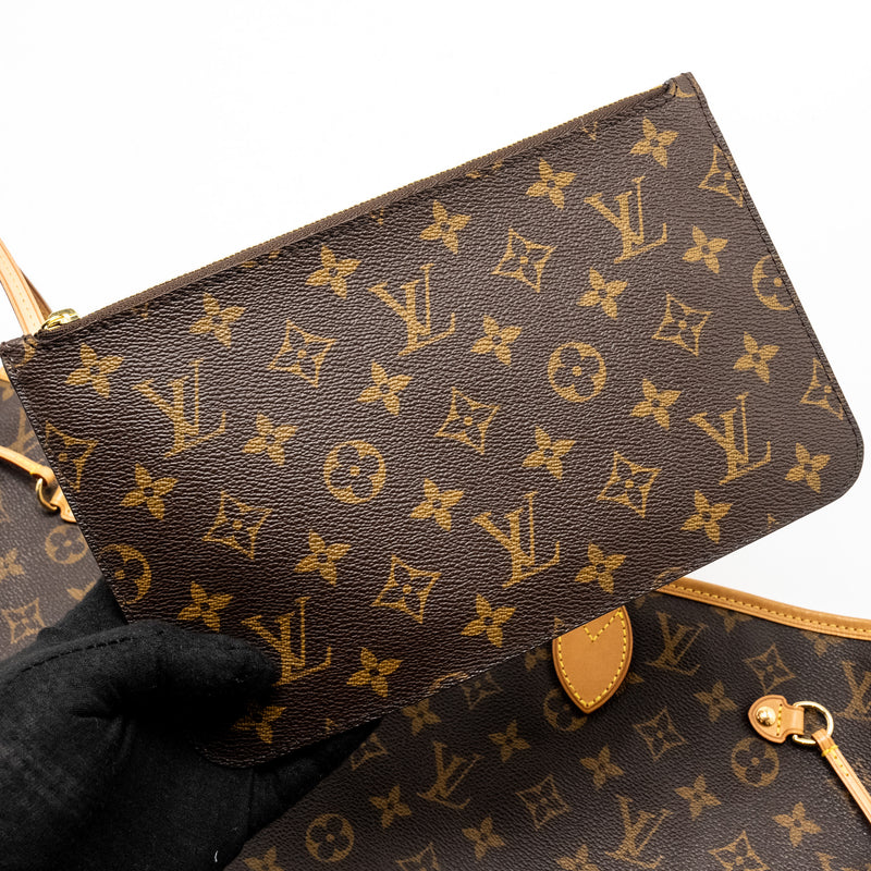 Louis Vuitton Neverfull MM MONOGRAM Canvas GHW