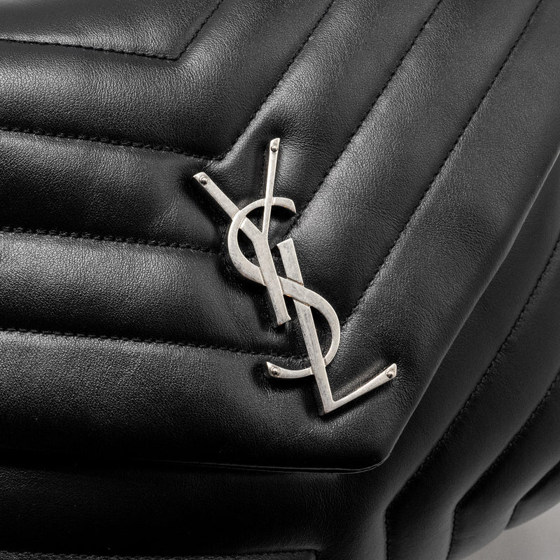 Saint Laurent/YSL Medium Loulou Shoulder Bag Calfskin Black SHW