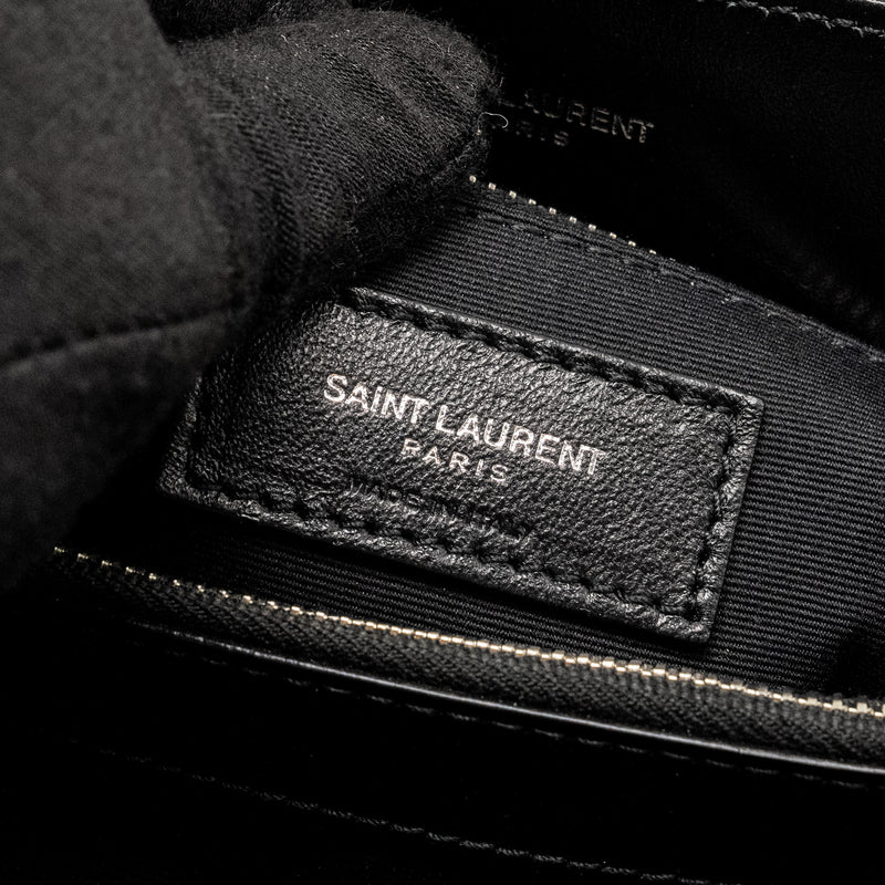 Saint Laurent/YSL Medium Loulou Shoulder Bag Calfskin Black SHW