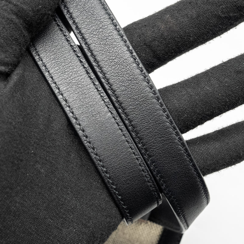 Hermes Constance 24 Toile H Berline/Plume/Swift Black SHW Stamp Y