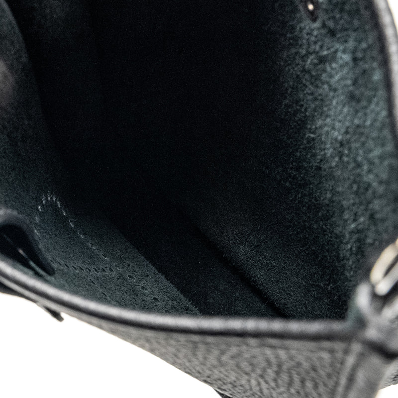Hermes Mini Evelyne Clemence black SHW stamp Y