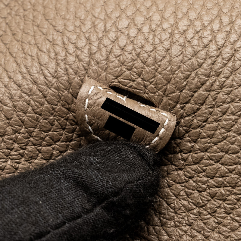 Hermes Mini Evelyne Clemence etoupe SHW Stamp Y