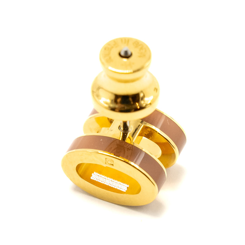 Hermes mini Pop H earrings New Gold RGHW