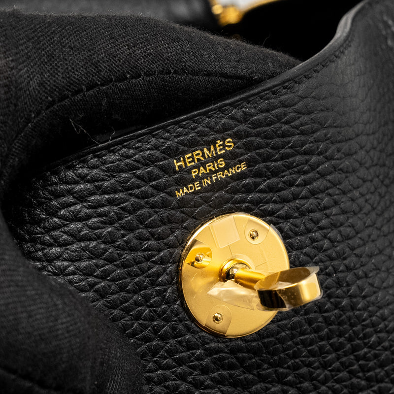 Hermes Lindy 26 Clemence Black GHW Stamp W