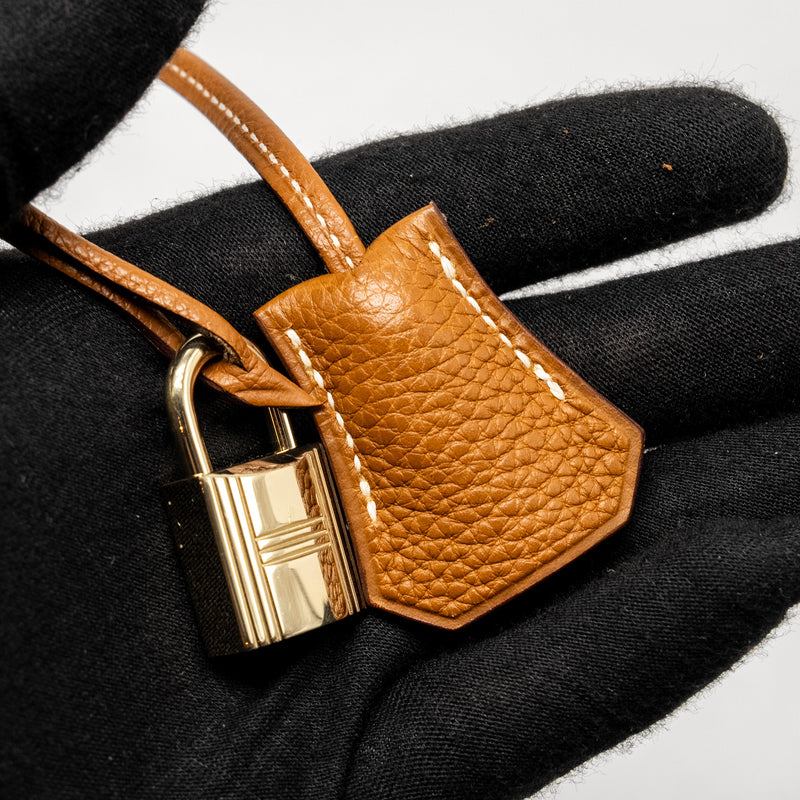 Hermes Birkin 35 Togo Gold GHW Stamp Square I
