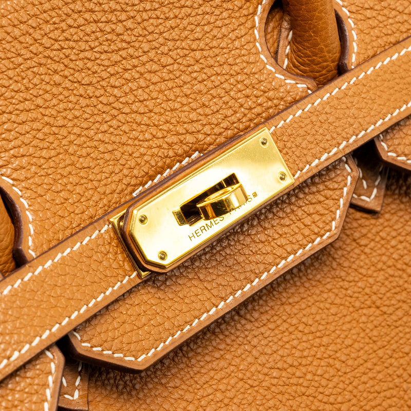 Hermes Birkin 35 Togo Gold GHW Stamp Square I
