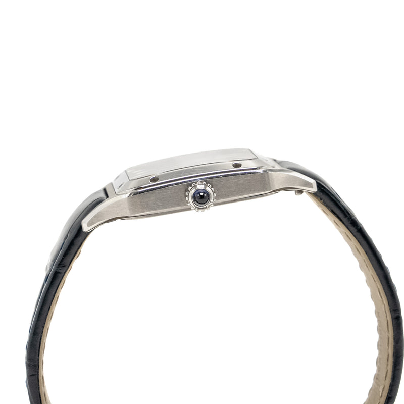 Cartier Santos-Dumont Watch, Small Model, Steel Case with Alligator Strap Model: CRWSSA0023