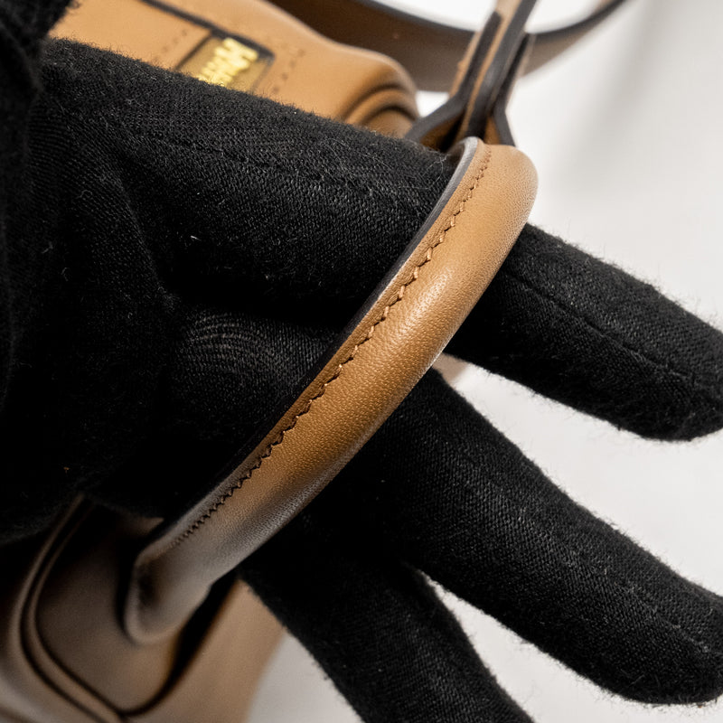 Hermes Mini Lindy Swift Alezan/Biscuit GHW Stamp Z