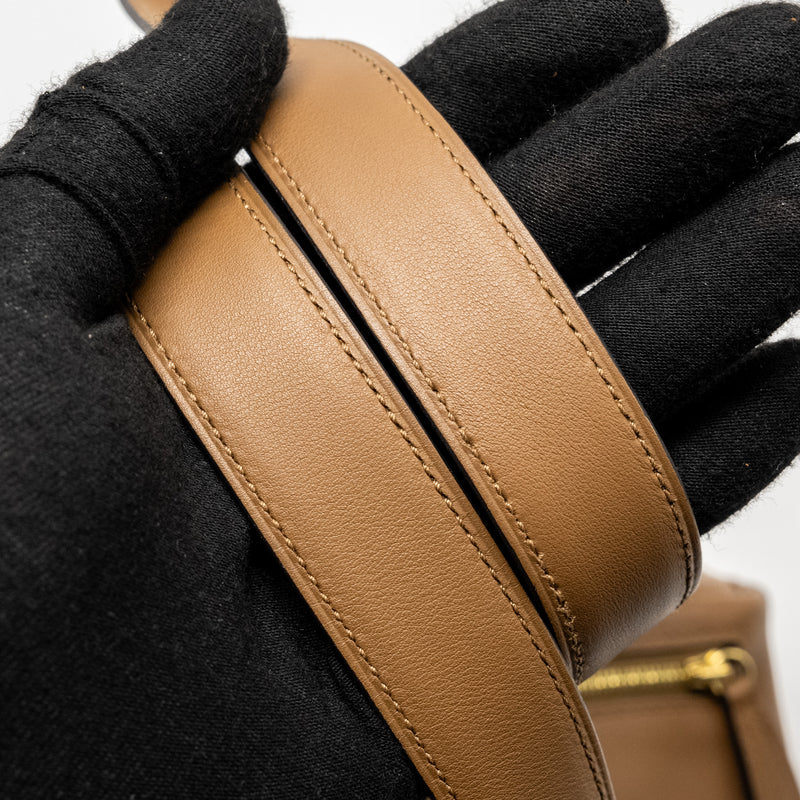 Hermes Mini Lindy Swift Alezan/Biscuit GHW Stamp Z