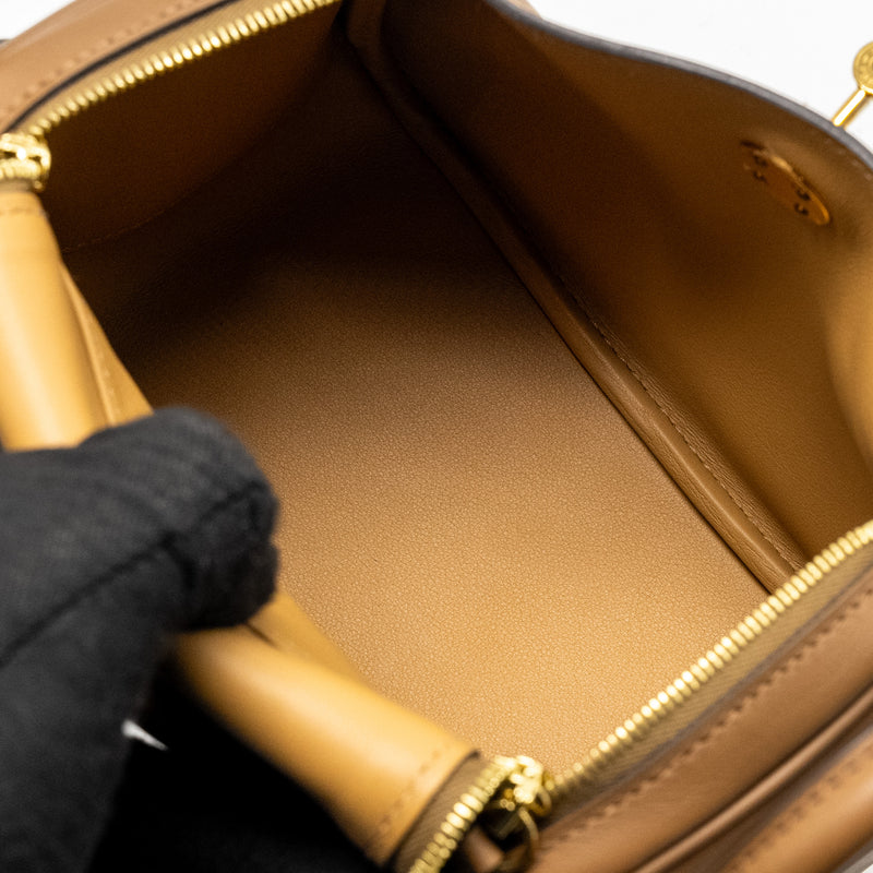 Hermes Mini Lindy Swift Alezan/Biscuit GHW Stamp Z