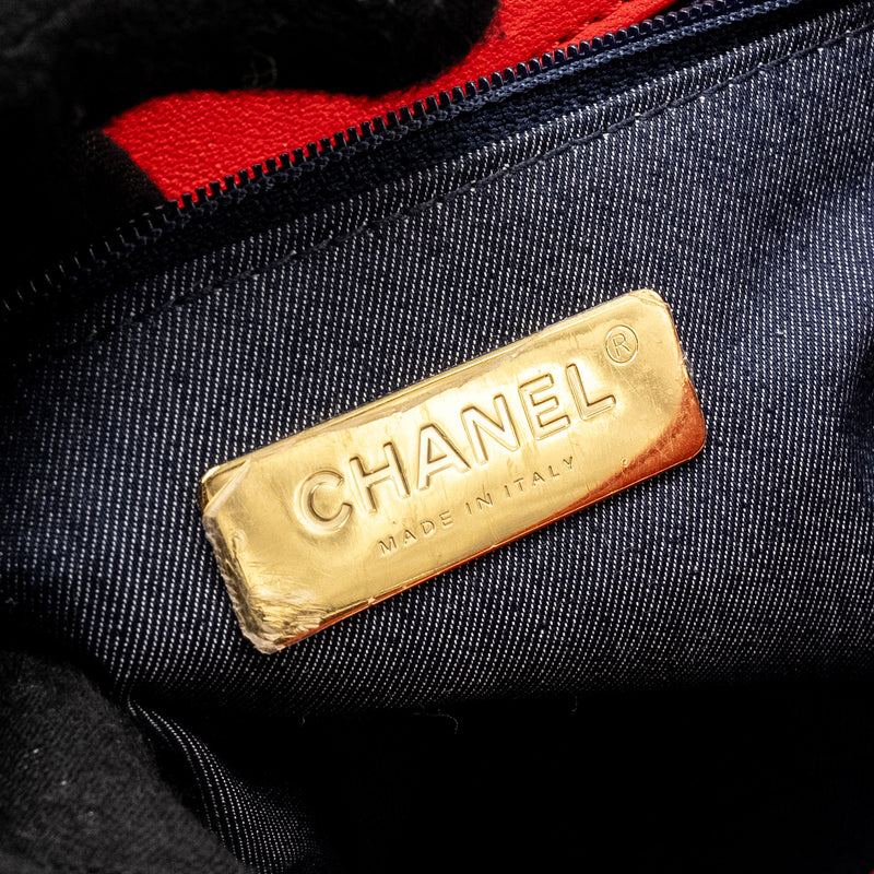 Chanel Mania Flap Bag Lambskin Red LGHW