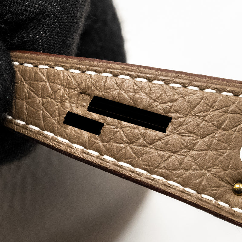 Hermes Lindy 26 Clemence ETOUPE SHW Stamp B