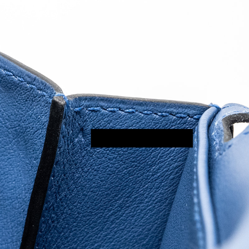 Hermes Mini Halzan 22 Swift Blue Agate SHW stamp A