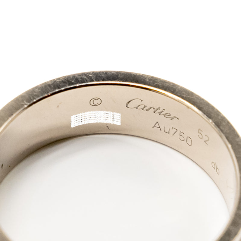 Cartier Size 52 Love Ring White Gold