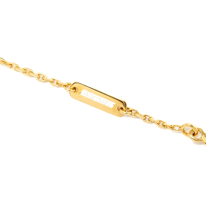 Van Cleef & Arpels Vintage Alhambra Pendant, Celestial Blue Sevres Procelain Yellow Gold, Diamond