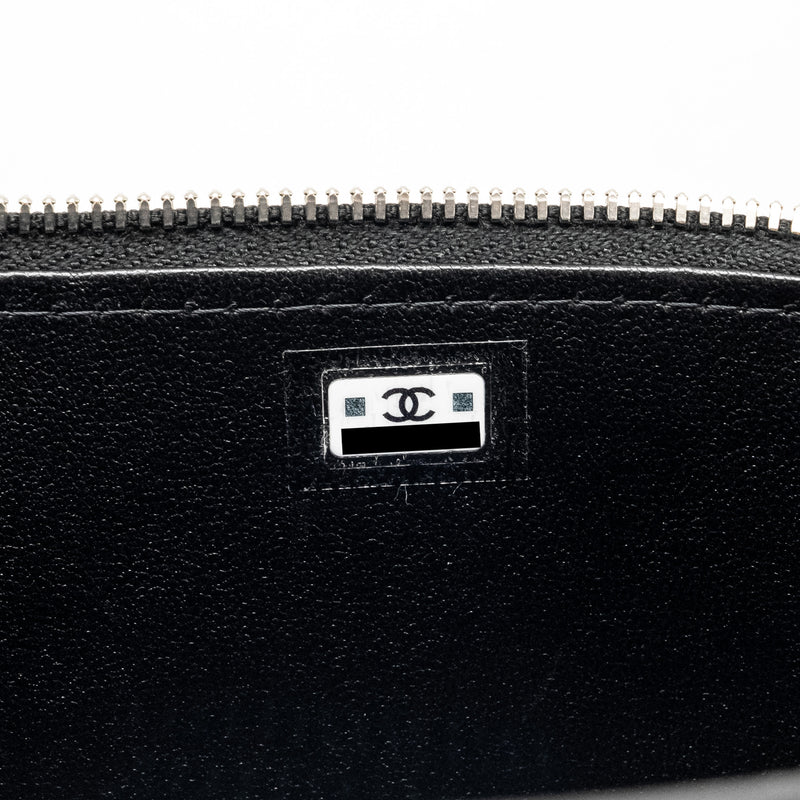 Chanel Top Handle Long Vanity Case Lambskin BLACK SHW (Microchip)