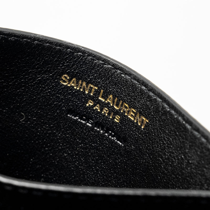 Saint Laurent Card Case calfskin black GHW