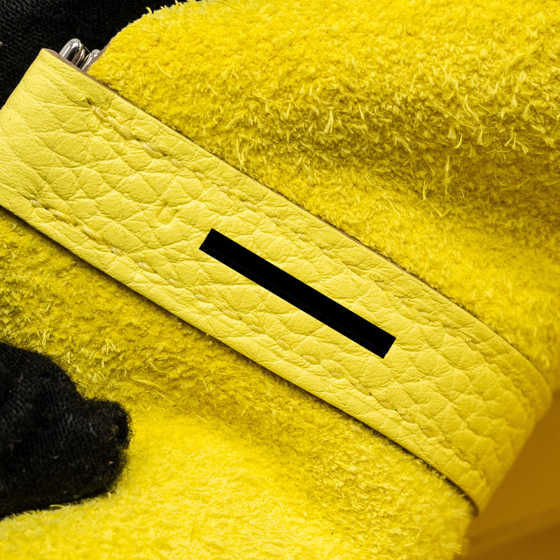 Hermes Picotin 18 Lock Bag Clemence Limoncello SHW Stamp U