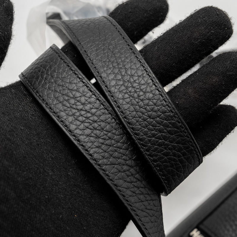 Hermes Mini Lindy Clemence Black SHW Stamp U