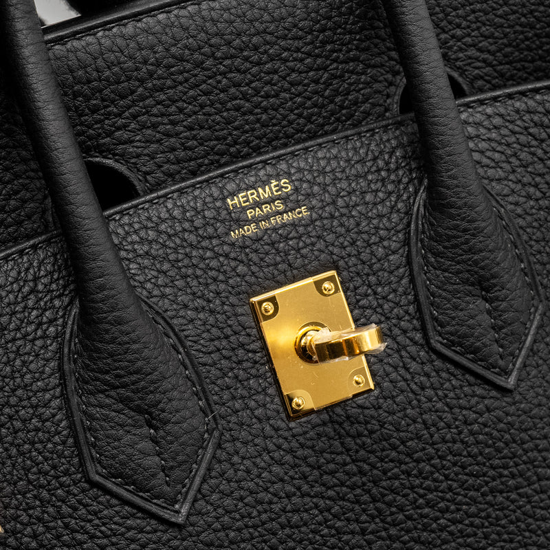 Hermes Birkin 25 Togo Black GHW Stamp B