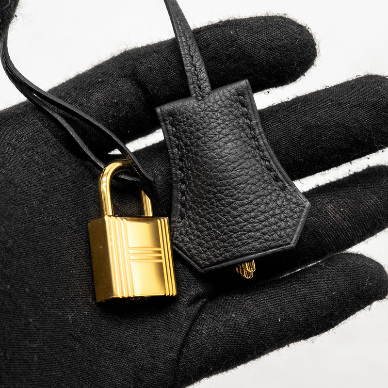 Hermes Birkin 25 Togo Black GHW Stamp B