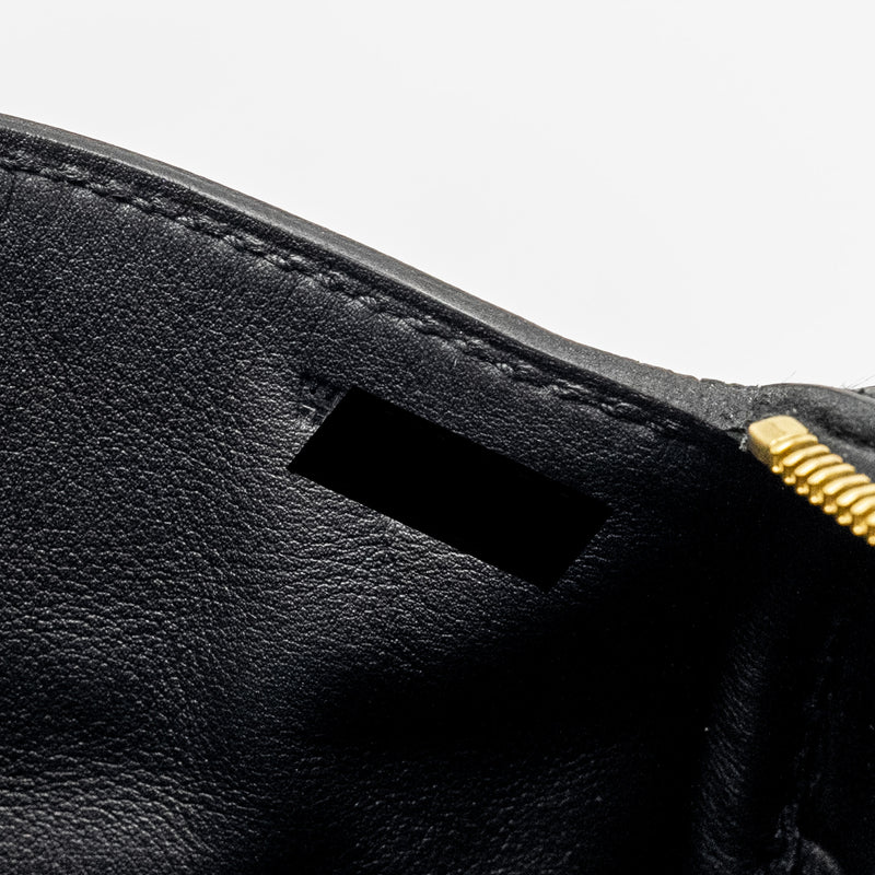 Hermes Mini Lindy II Clemence Black GHW Stamp W