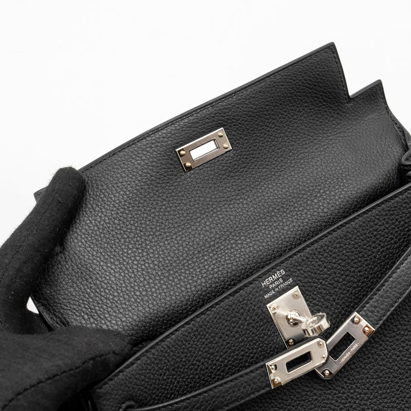 Hermes Kelly 25 togo black SHW stamp B