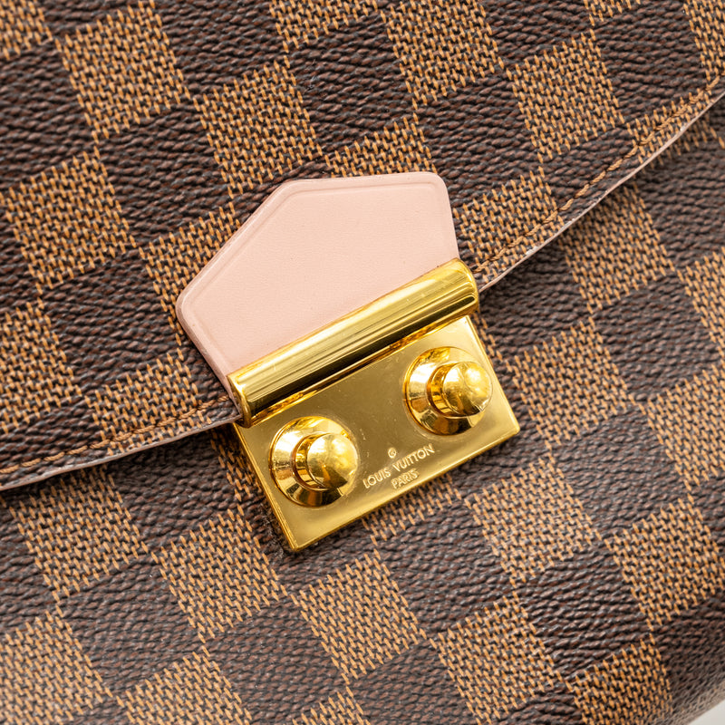 Louis Vuitton Pochette Caissa Damier Ebene/Pink Canvas GHW