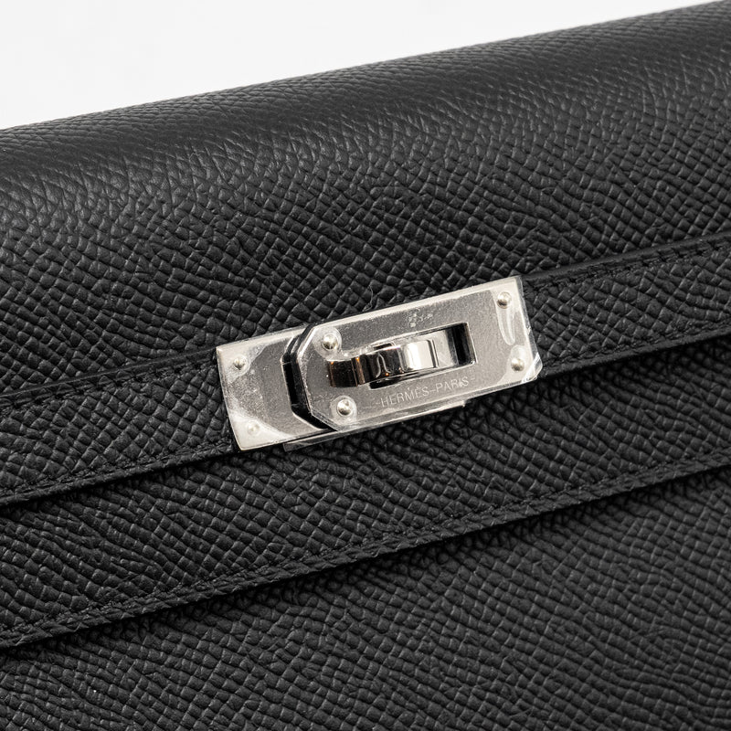 Hermes Kelly To Go Epsom Black SHW Stamp W