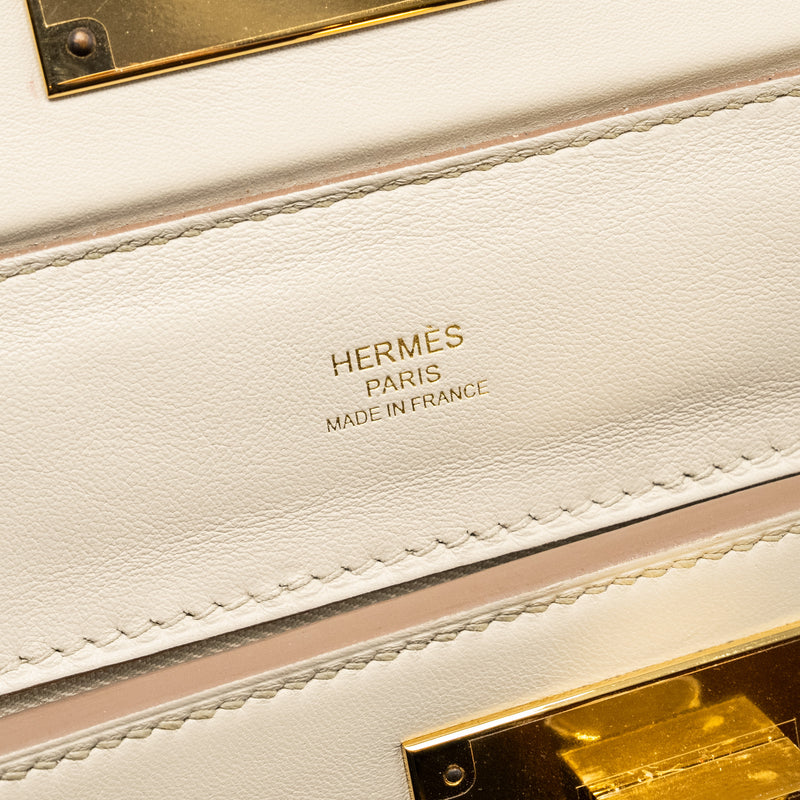 Hermes Mini 24/24 2424-21 Bag Evercolor/ Swift Beton GHW Stamp B